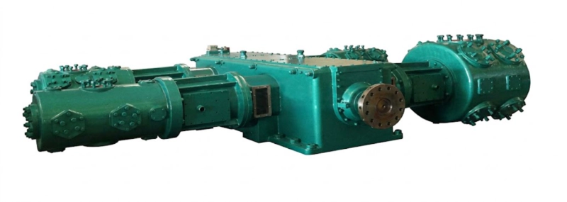 4MW series four-column horizontal opposed-balance gas compressor 80-400 m3/min API 618 GOST-R Russia large industrial plant