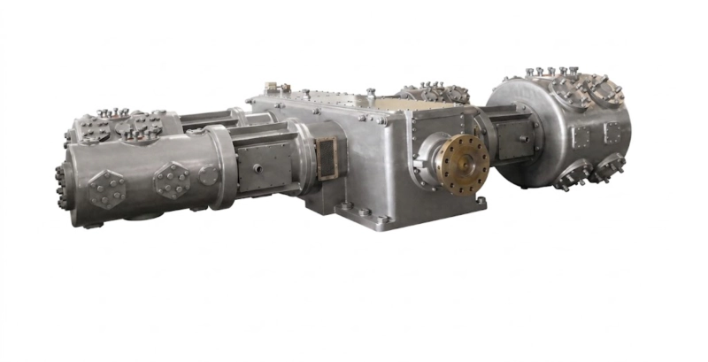 4MW series four-column fully opposed-balance hydrogen recirculation compressor oil-free ATEX IIC API 618 GOST-R Russia large hydrocracking coal liquefaction reactor loop
