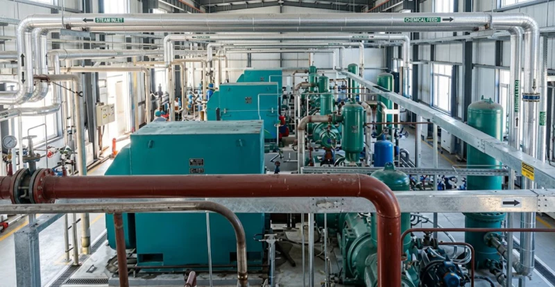 CO2 compressor installed at industrial user site process gas compression application