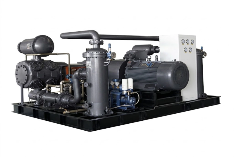 DW series two-column horizontal opposed-balance gas compressor for pipeline transmission coal gas biogas mixed gas low pressure process Russia API 618