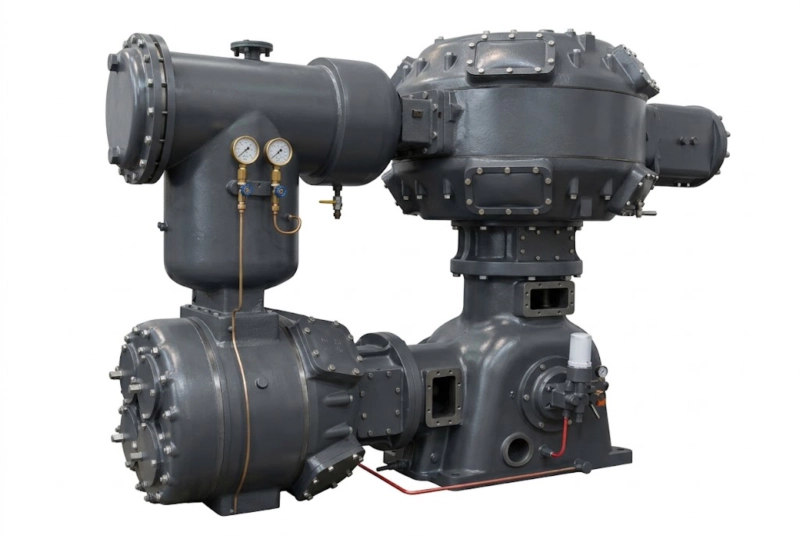 LW series two-column horizontal reciprocating carbon dioxide compressor large flow low pressure API 618 Russia manufacturer