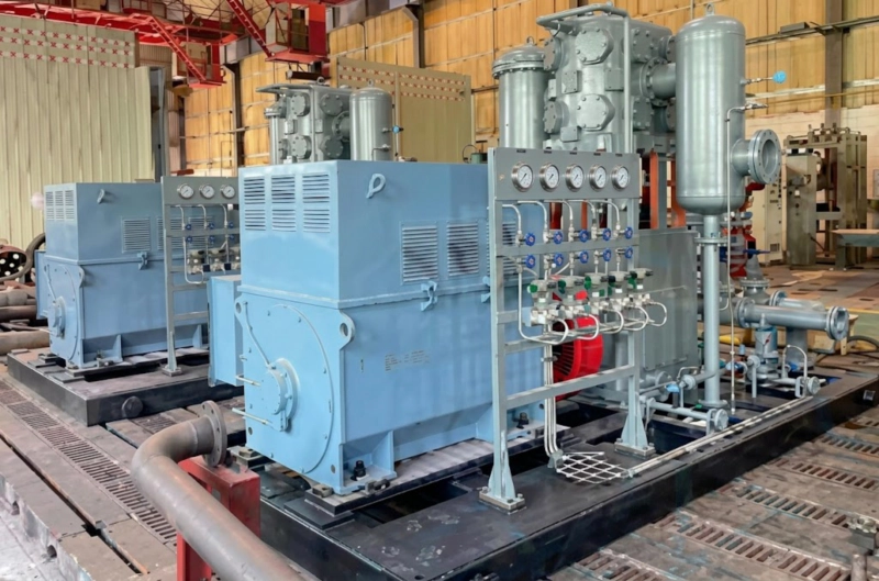 oxygen compressor medical cylinder filling station PTFE oil-free ZW DW series Russia GOST 6331 permanent installation